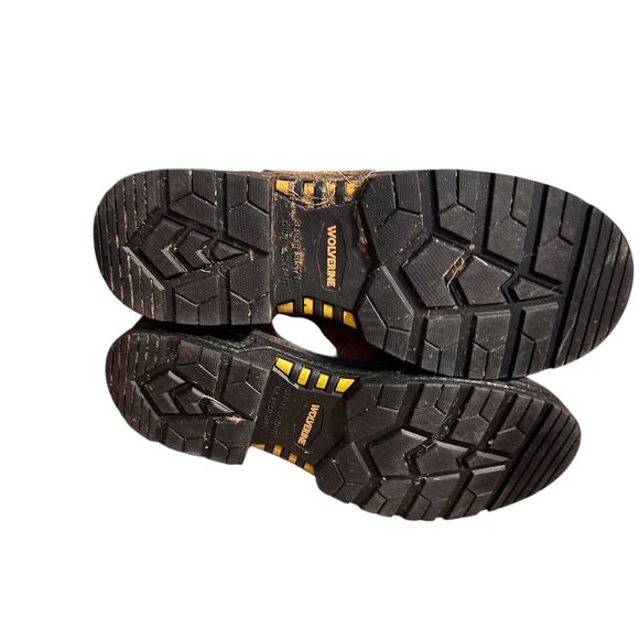 Wolverine Men's Hellcat 6" Work Boots Brown Size 12M Safety Toe - Picture 6 of 8